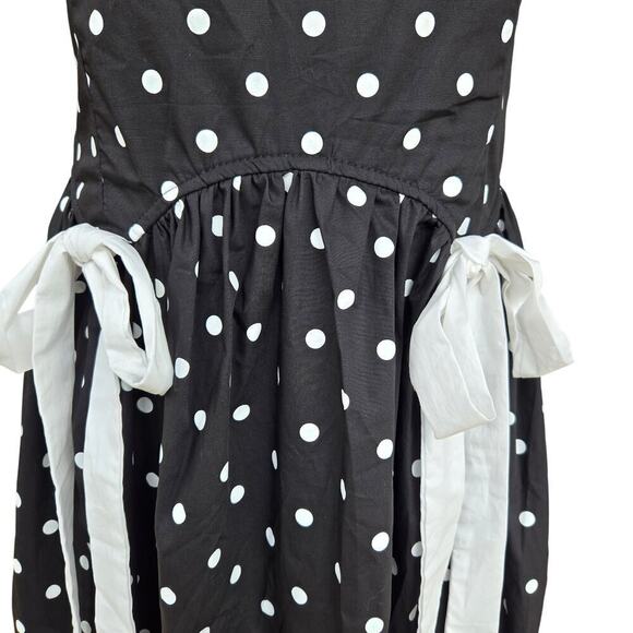 NWT Klesis Retro Style Polka Swing Dress Maxi Dress Sundress Sz M - Picture 4 of 13